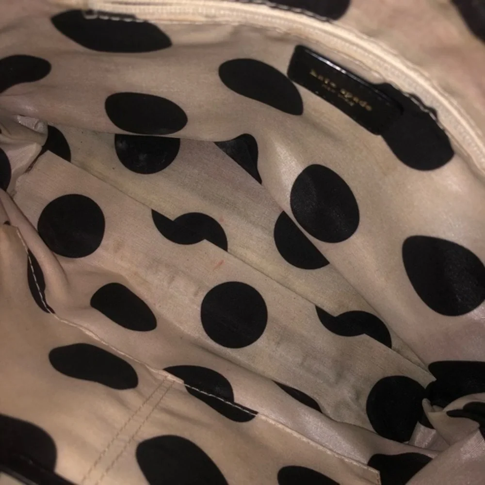 Kate spade black leather messenger bag